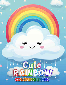 Cute Rainbow 30 Pages Printable Coloring Book