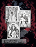 Dark Art Gothica 30 Pages Printable Coloring Book