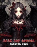 Dark Art Gothica 30 Pages Printable Coloring Book