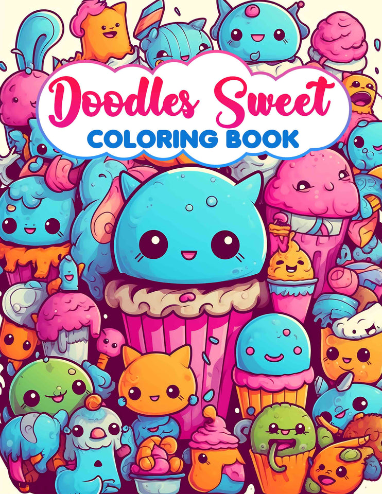 Doodles Sweet 30 Pages Printable Coloring Book