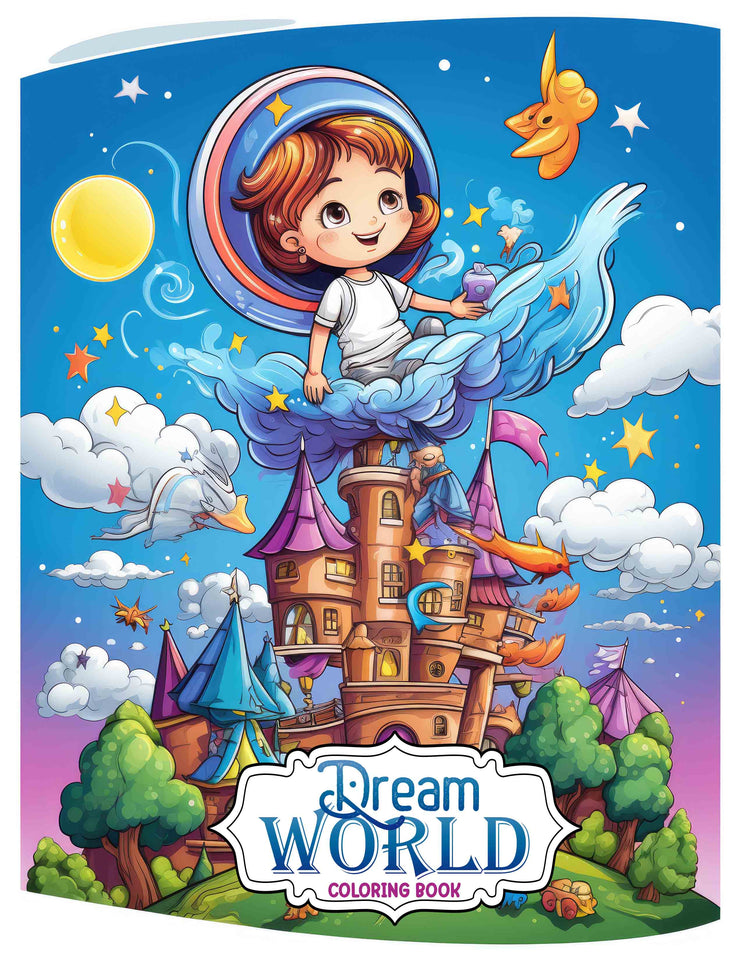 Dream World 30 Pages Printable Coloring Book