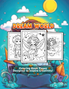 Dream World 30 Pages Printable Coloring Book