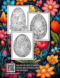 Easter Egg 30 Pages Printable Coloring Book