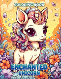 Enchanted Unicorn 30 Pages Printable Coloring Book