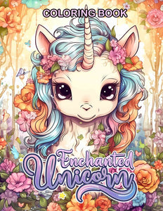 Enchanted Unicorn 30 Pages Printable Coloring Book