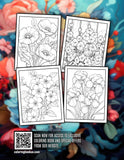 Enchanting Blooming 30 Pages Printable Coloring Book