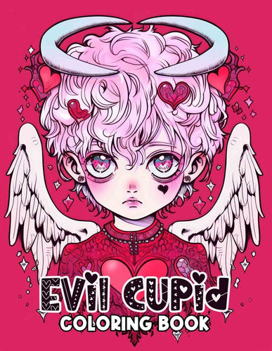 Evil Cupid 30 Pages Printable Coloring Book