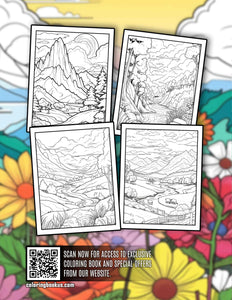 Fantastic Landscape 30 Pages Printable Coloring Book