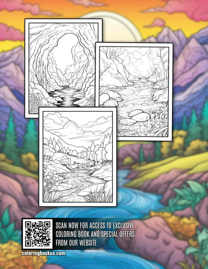 Fantastic Landscape 30 Pages Printable Coloring Book