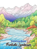 Fantastic Landscape 30 Pages Printable Coloring Book