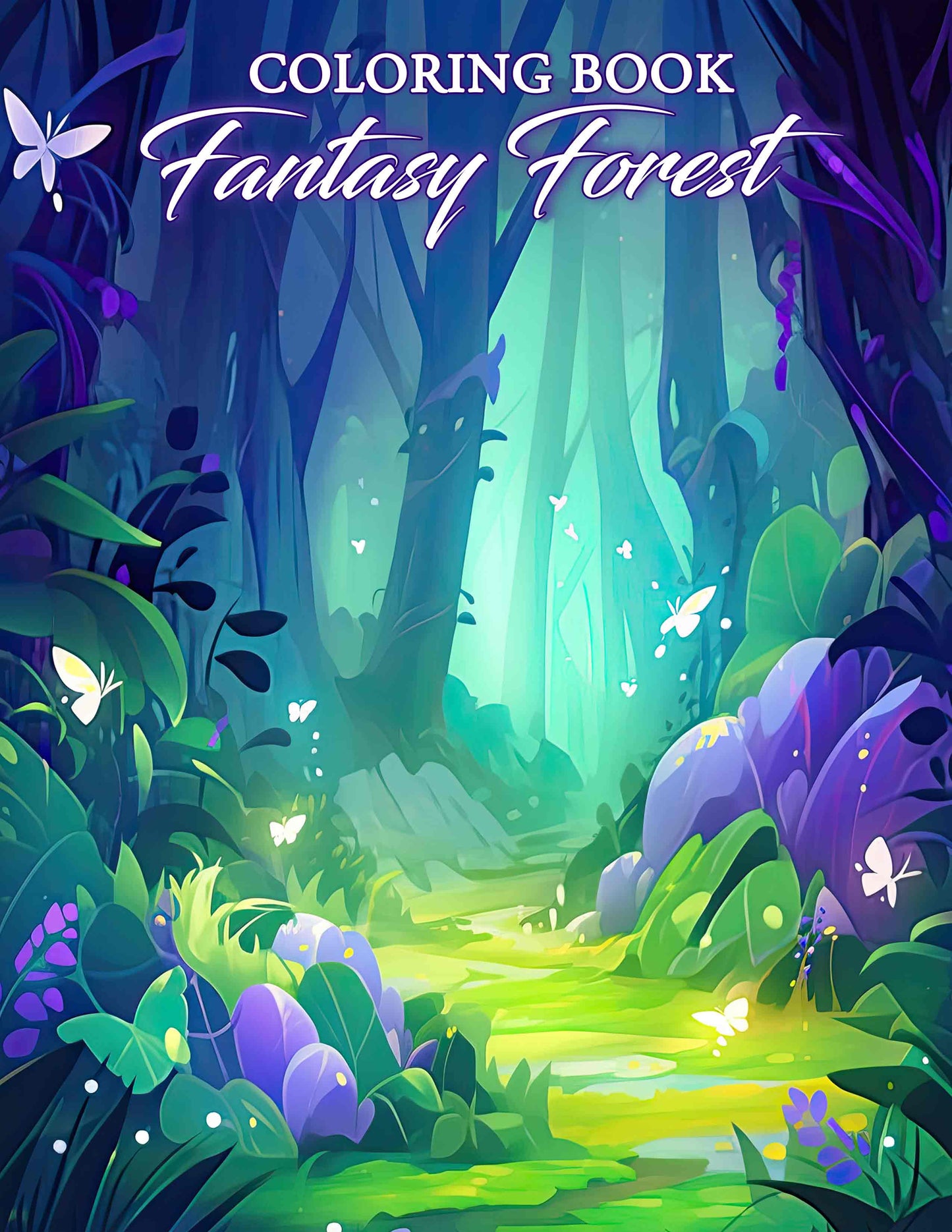 Fantasy Forest 30 Pages Printable Coloring Book