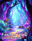 Fantasy Forest 30 Pages Printable Coloring Book