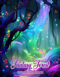 Fantasy Forest 30 Pages Printable Coloring Book