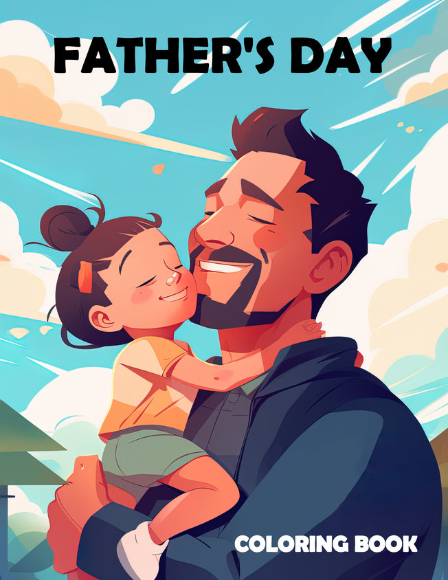 Father's Day 30 Pages Printable Coloring Book