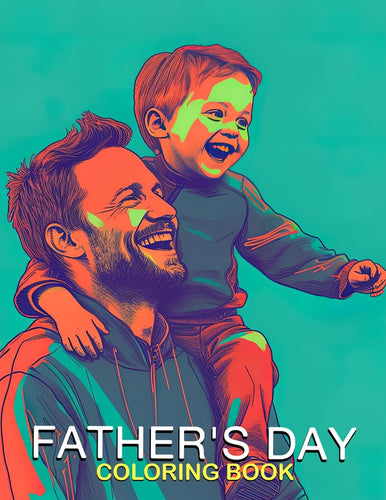 Father's Day 30 Pages Printable Coloring Book