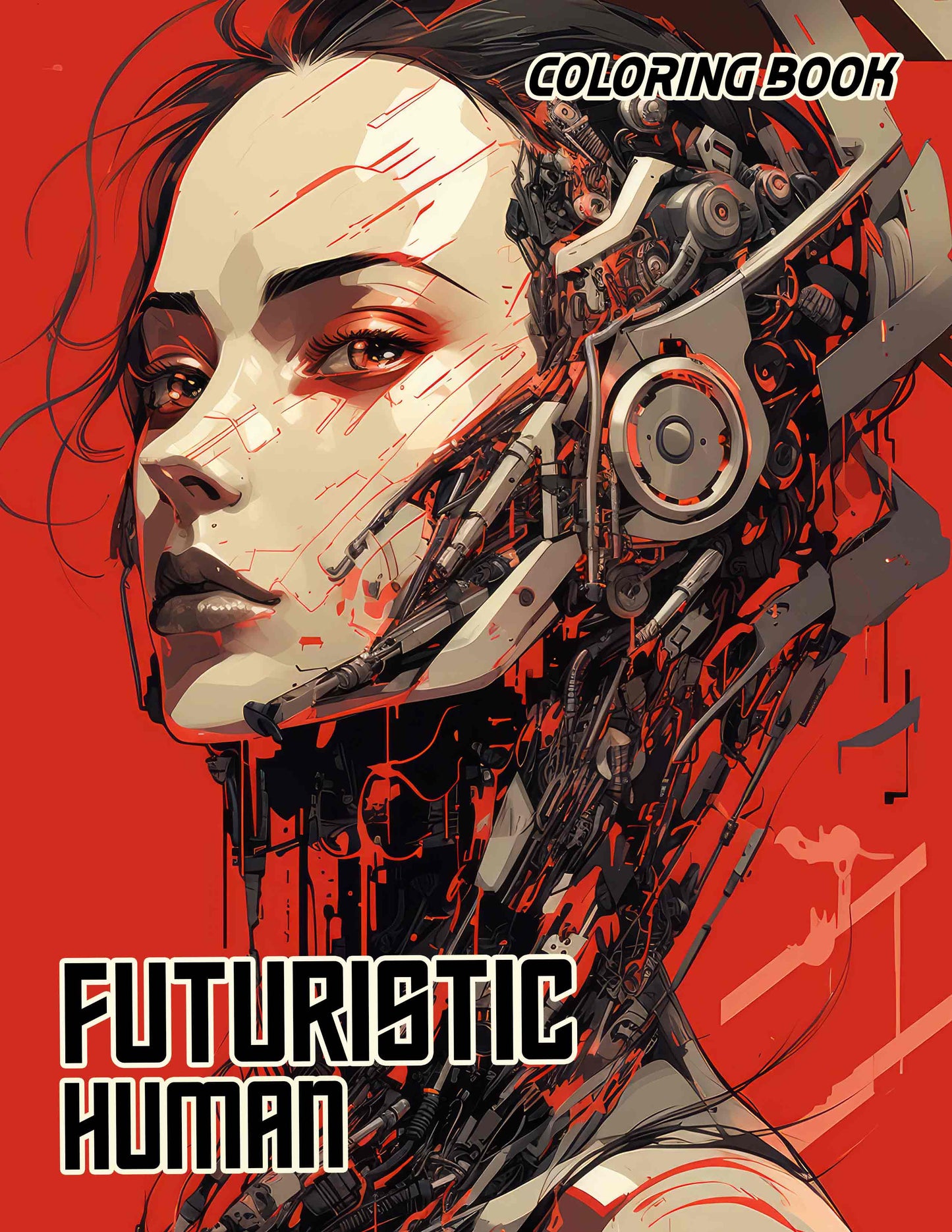 Futuristic Human 30 Pages Printable Coloring Book