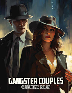 Gangster Couples 30 Pages Printable Coloring Book