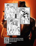 Gangster Couples 30 Pages Printable Coloring Book