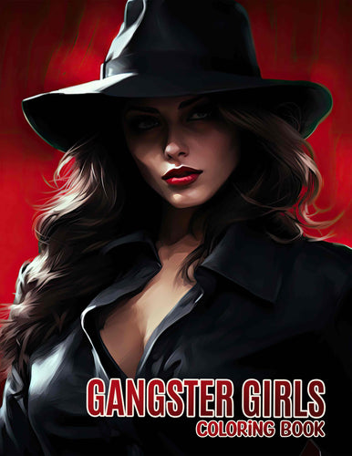 Gangster Girls 30 Pages Printable Coloring Book