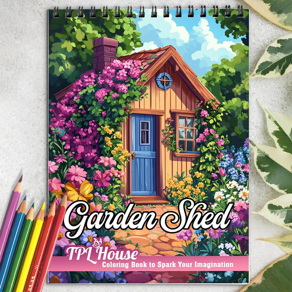 Garden Shed Coloring Book for Adult