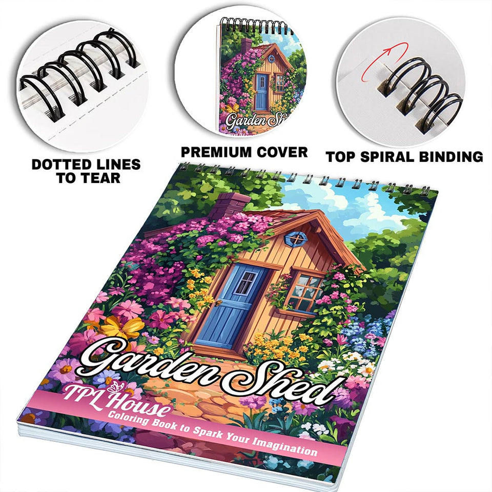 Garden Shed Coloring Pages for Adult