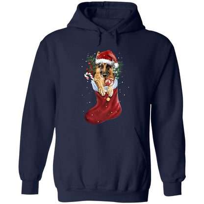 German Shepherd, Christmas Sock, The adorable eyes - Jesus, Pet Apparel
