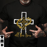 Golden thorn crow, God is good all the time - Jesus Apparel