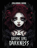 Gothic Girl Darkness 30 Pages Printable Coloring Book