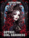 Gothic Girl Darkness 30 Pages Printable Coloring Book