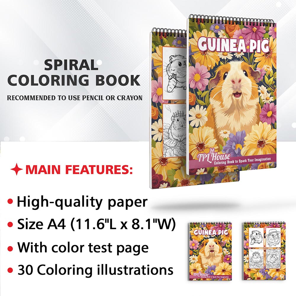 Guinea Pig Coloring Sheets for Adult