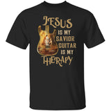 Jesus painting, Jesus is my savior, Guitar is my therapy - Jesus, Guitarist Apparel