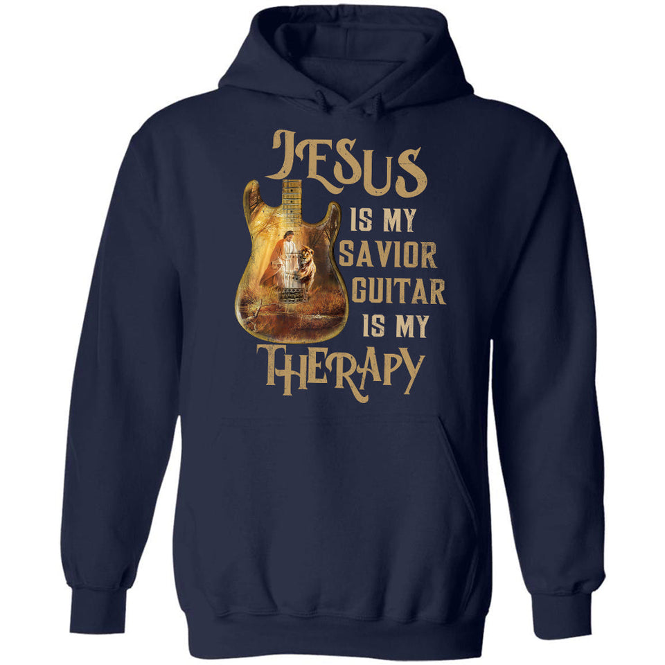 Jesus painting, Jesus is my savior, Guitar is my therapy - Jesus, Guitarist Apparel