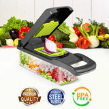 Multifunctional Vegetable Cutter Shredders Slicer With Basket Fruit Potato Chopper Carrot Grater Slicer For Kitchen