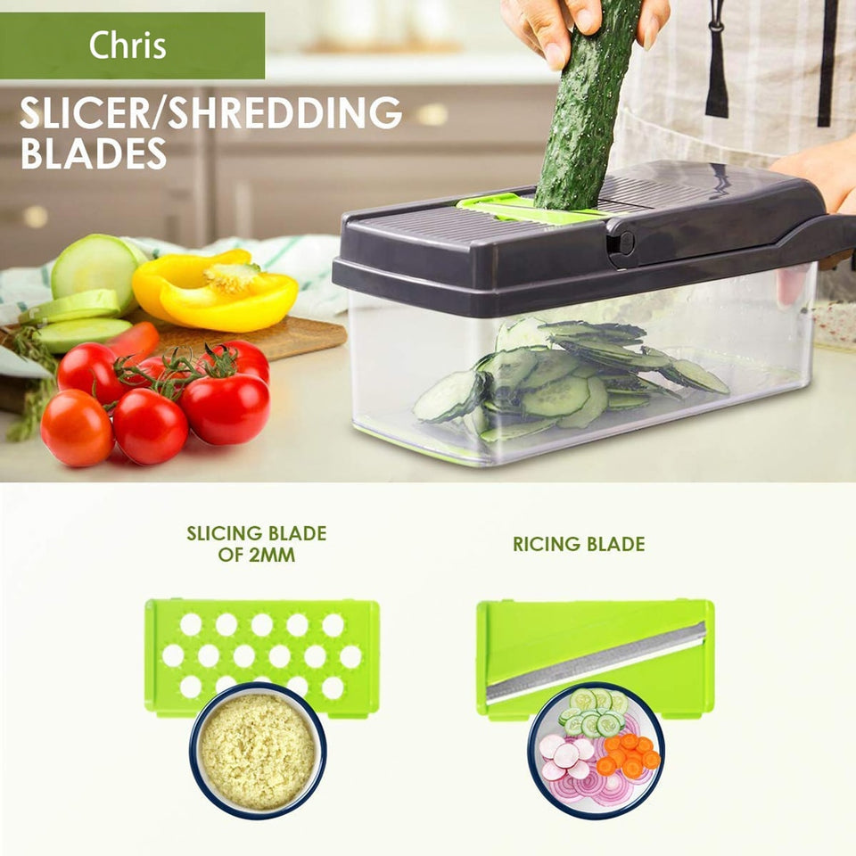 Multifunctional Vegetable Cutter Shredders Slicer With Basket Fruit Potato Chopper Carrot Grater Slicer For Kitchen