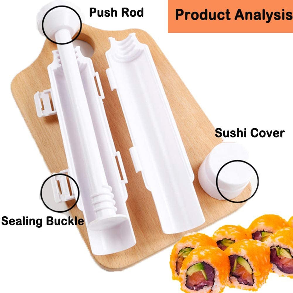 Sushi Maker Quick Sushi Bazooka Japanese Roller Rice Mold Vegetable Meat Rolling DIY Sushi Making Machine Kitchen Sushi Tool