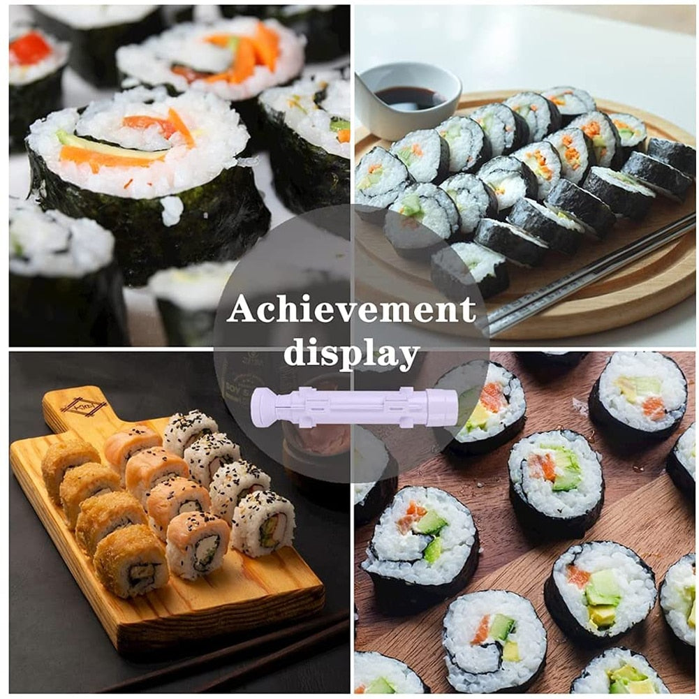 Sushi Maker Quick Sushi Bazooka Japanese Roller Rice Mold Vegetable Meat Rolling DIY Sushi Making Machine Kitchen Sushi Tool