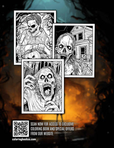 Halloween Night 30 Pages Printable Coloring Book