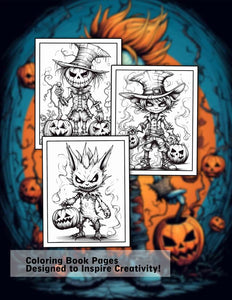 Halloweenpunk 30 Pages Printable Coloring Book