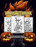 Halloweenpunk 30 Pages Printable Coloring Book