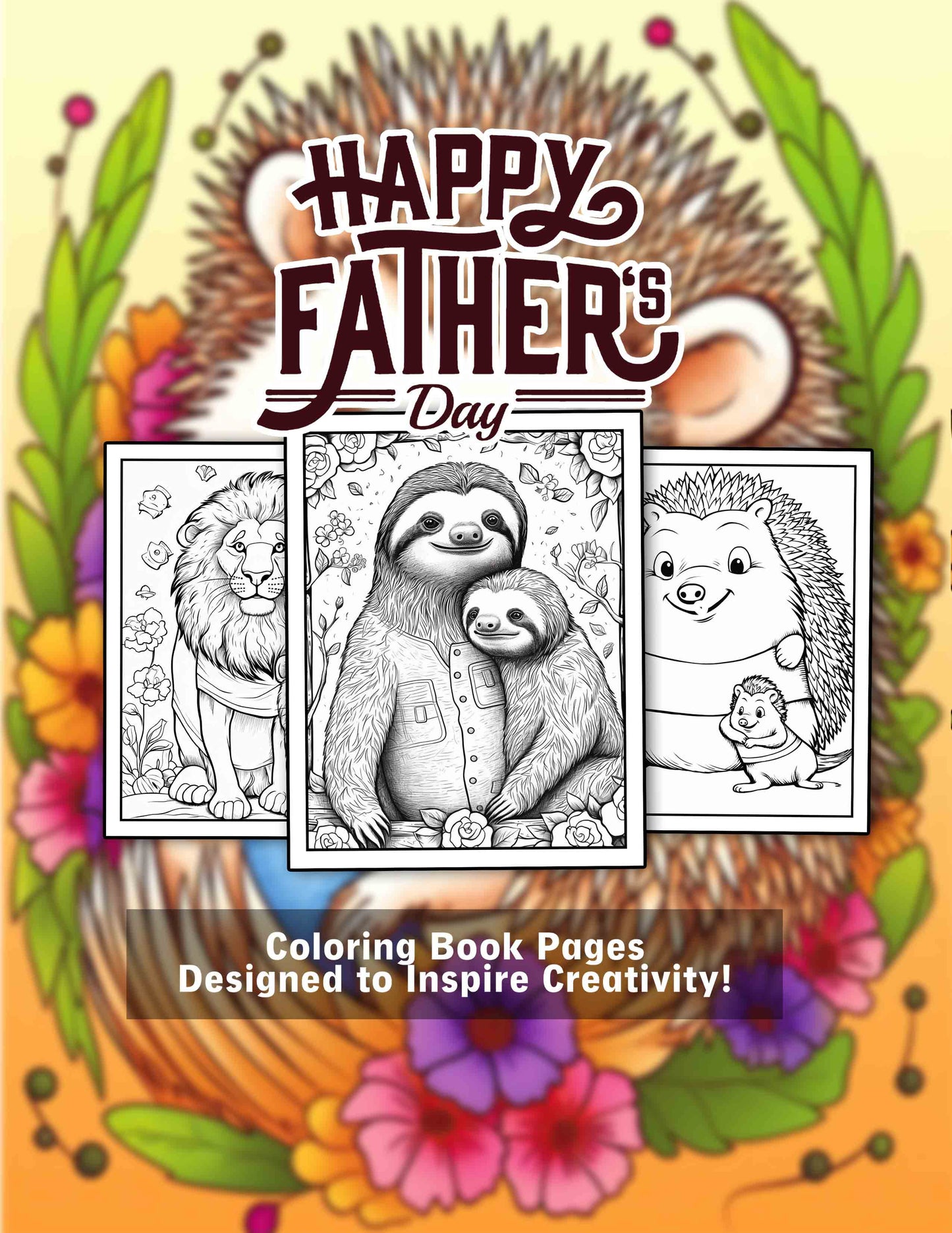 Happy Father's Day 30 Pages Printable Coloring Book