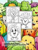 Happy Vegetable 30 Pages Printable Coloring Book