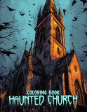 Haunted Church 30 Pages Printable Coloring Book