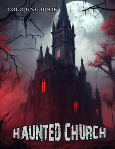 Haunted Church 30 Pages Printable Coloring Book