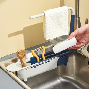 Kitchen Sink Organizer Sponge Soap Dish Sink Drain Rack Storage Basket Kitchen Gadgets Accessories Tool