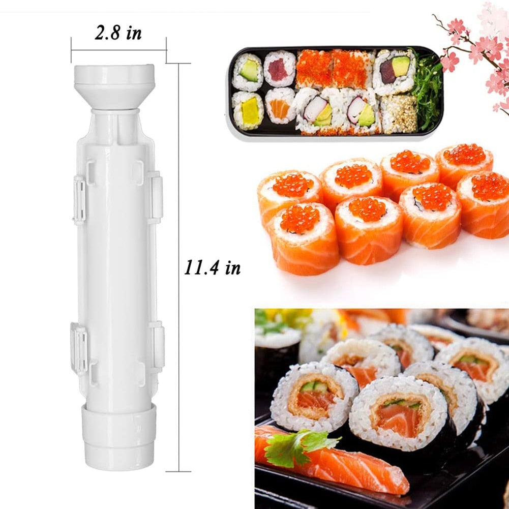 Sushi Maker Quick Sushi Bazooka Japanese Roller Rice Mold Vegetable Meat Rolling DIY Sushi Making Machine Kitchen Sushi Tool