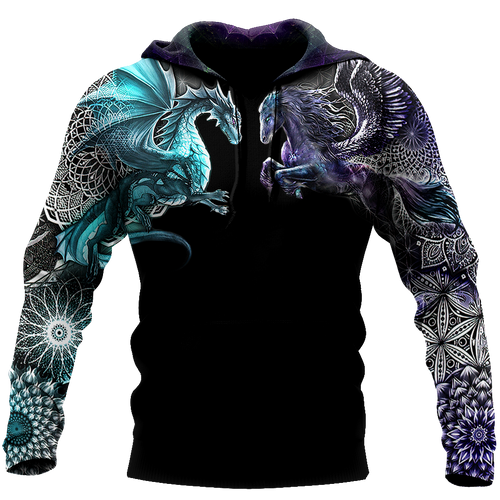 Horse Gifts Dragon And Horse Unisex Hoodie