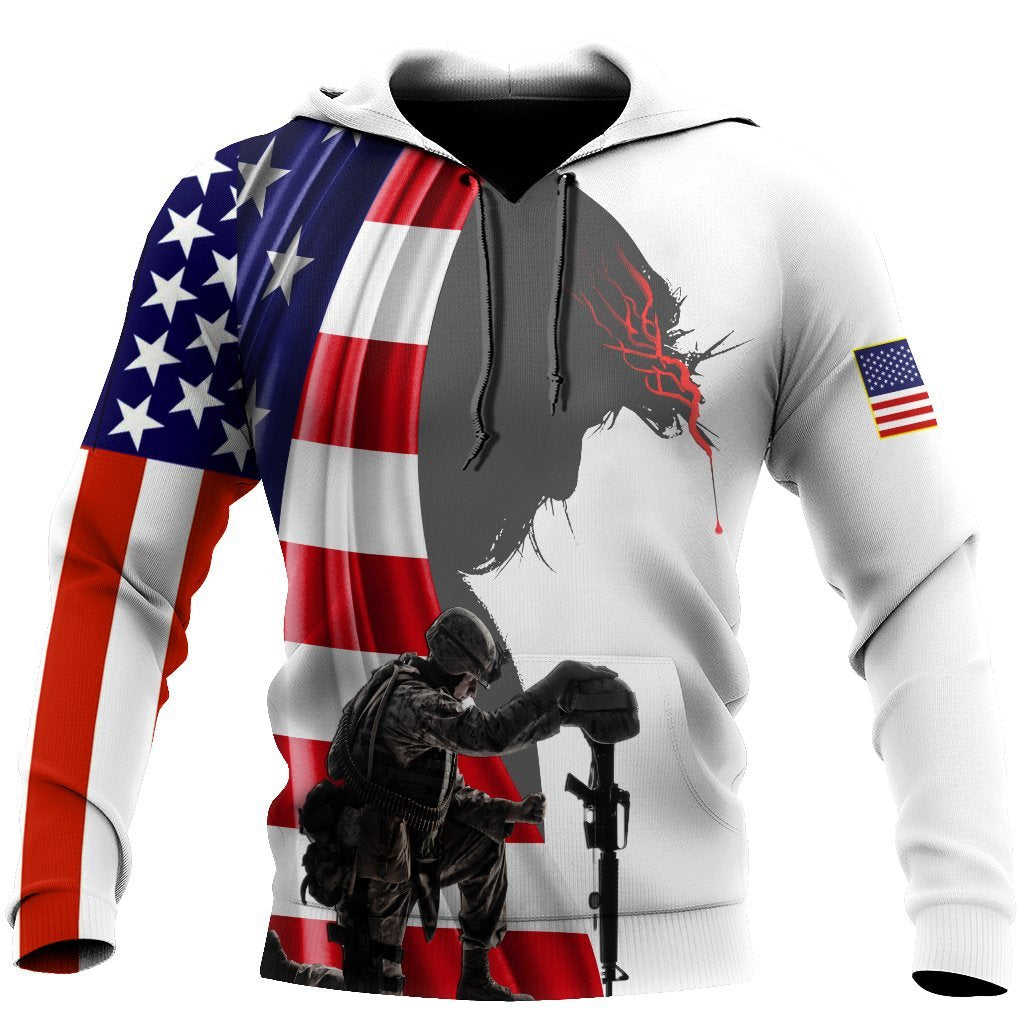 I Am Veteran I Believe In God Family And Country All Over Print Unisex Hoodie