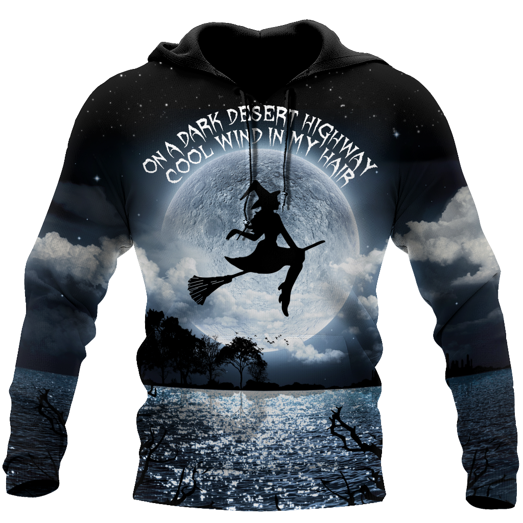On A Dark Desert Highway Halloween All Over Print Unisex Hoodie
