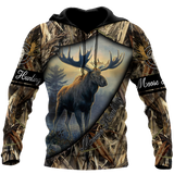 Unisex Hoodie All Over Print Hunting Gifts Deer Hunting Gifts Moose Hunting All Over Printed Unisex Hoodie