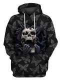 Unisex Hoodie All Over Print Skull Gifts Skull Hopeless Butterfly Unisex Hoodie